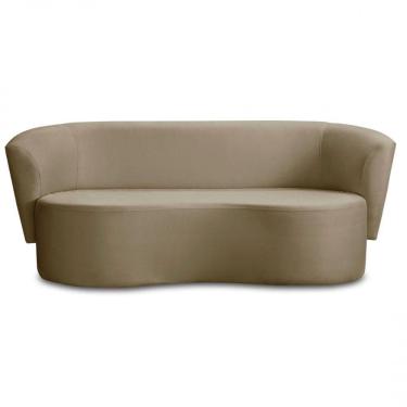 Imagem de Sofá Orgânico Curvo Living 2 Lugares 160 Star Confort Chocolate