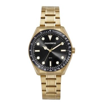 Imagem de Relogio Mondaine Masculino Ref:32735gpmvda3 Casual Aço Dourado