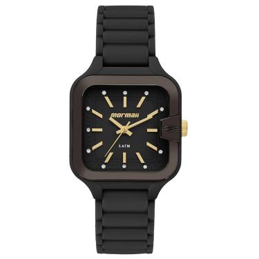Imagem de Relógio Mormaii Feminino Ref: Mo2036jr/8p Esportivo Retangular Black