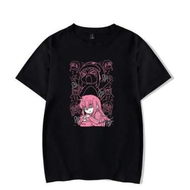 Imagem de Camiseta Masculina Bocchi the Rock Anime, Confortável, Com Estampa Hip