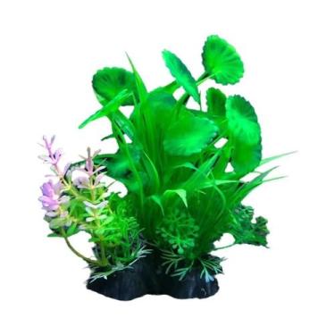 Imagem de Decoração Para Aquário: Plantas Artificiais De 14cm, 12 Tipos De Grama