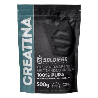 Imagem de Creatina Monohidratada 500g Soldiers Nutrition Sabor Natural