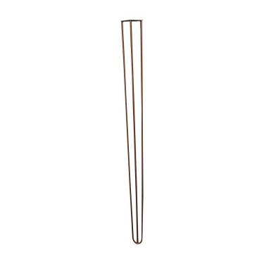 Imagem de Kit 6 Pés De Metal 90 Cm Hairpin Legs Aparador E Mesa De Canto Bronze G41