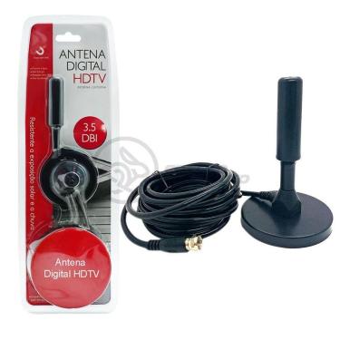 Imagem de Antena Digital Portátil Interna E Externa Full Hdtv Vhf 4K