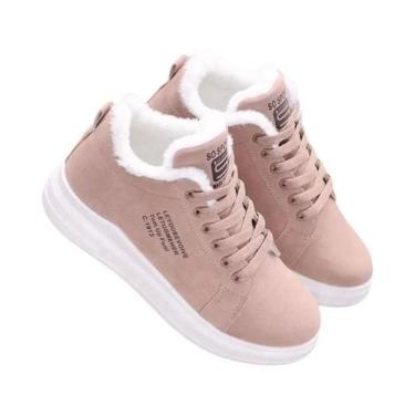 Imagem de Botas De Neve Femininas Quentes Com Plataforma De Pelúcia, Tênis Casua
