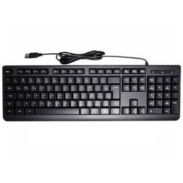 Imagem de Teclado Multimidia K-mex Km-d128, Layout Abnt2, Cabo Usb, Preto - Kmd128u0019cb0x