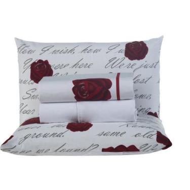 Imagem de Jogo de Cama Craft Casal Padrão 4 Peças Percal 200 Fios 100% Algodão -