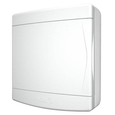 Imagem de Quadro de Distribuição de Sobrepor 3-4 Disjuntores Sem Barramento Porta Branca 33048416 Tigre Qu