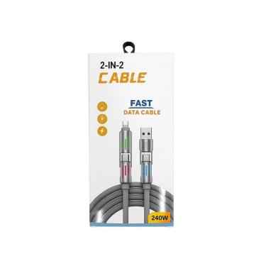 Imagem de Cabo para Celular 4 em 1 com 1.5 MTS CZ - N248923-3 - Quanhe