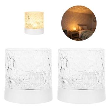 Imagem de 2 Luminárias de Led Abajur Moderno Efeito Água P/ Quarto - Your House 