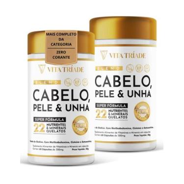 Imagem de Biotina Vitamina para Cabelo e Unha Com Cisteína, Astaxantina  Fórmula