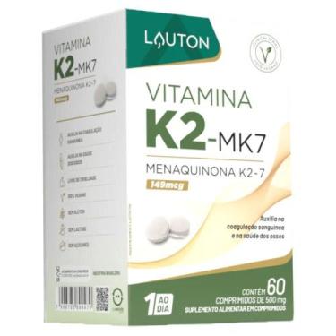 Imagem de Vitamina K2 Menaquinona MK-7 60 Tabs - Lauton