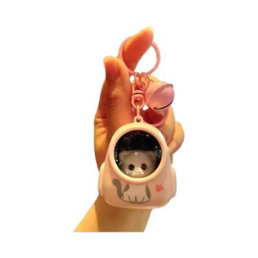 Imagem de Chaveiros De Gato Astronauta Com Luz Noturna Para Meninas E Meninos, P