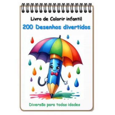 Imagem de Caderno de Colorir 200 Desenhos + 100 Atividades colorir numerado / In