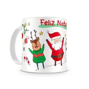 Imagem de Caneca Feliz Natal Desenho - Artgeek