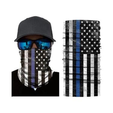 Imagem de Balaclava Masculina Sem Costura Com Bandeira Nacional, Lenço Mágico, F