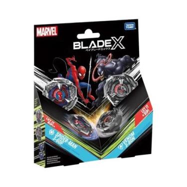 Imagem de Conjunto Duplo Marvel Spider-Man Venom 3-60F 3-80N Takara Tomy Bey X C