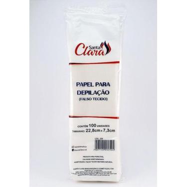 Imagem de Papel Depilatorio Tnt Falso Tecido 100 Unidades Depilação - Santa Clar