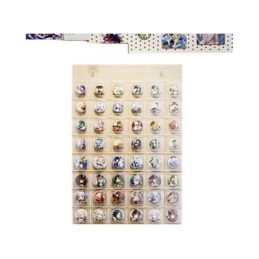 Imagem de Bolsa De Proteção Transparente De 75MM Para Exibição De Crachás, Armaz