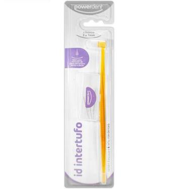 Imagem de Escova de Dentes para Aparelho Intertufo 3 a 7MM - Powerdent, Amarelo