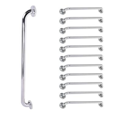 Imagem de Barra de Apoio Alca 80cm kit 11 Uni Acessibilidade Deficiente Cadeirante Idoso Banheiro Box Seguranca Corrimao Corredor