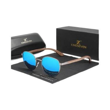 Imagem de Óculos De Sol Polarizados Em Madeira De Nogueira Preta Para Homens E M