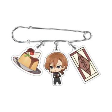 Imagem de Broche/Pin De Personagens Da Série Coffee Cake De Dazai Osamu Anime BS