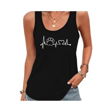 Imagem de Camiseta Feminina De Verão Sem Mangas Com Estampa De Apanhador De Sonh