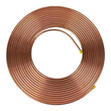 Imagem de Tubo Cobre Panqueca 3/8 9,52mm Parede 1/32 0,79mm 6 Metros - Ferrament