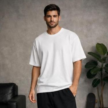 Imagem de Camiseta básica oversize algodão masculina-Unissex