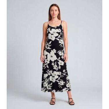 Imagem de Vestido Midi Com Alças Finas Infinita Cor Preto, M, Preto