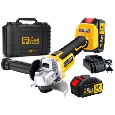 Imagem de Esmerilhadeira Lixadeira Angular Sem Fio A Bateria 4000mah 4.1/2 125mm