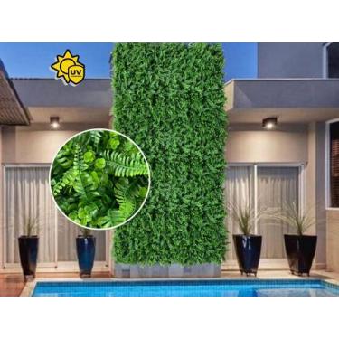 Imagem de Kit 23 Placas Artificiais Premium UV 60X40 jardim suspenso Permanente 
