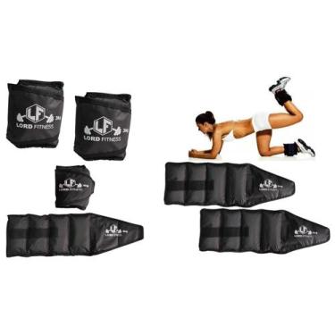 Imagem de Kit Treino Funcional com 3 Pares de Caneleira 3KG, 4KG e 5KG MOB LORD 