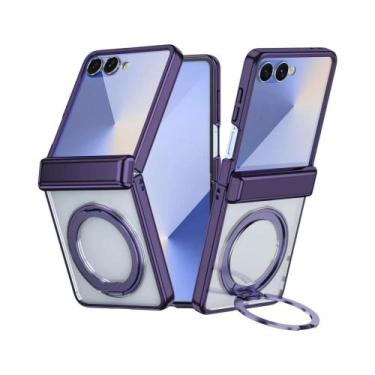 Imagem de Capa Transparente Magnética Magsafe Com Anel De Suporte Para Samsung G