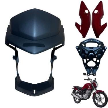 Imagem de Kit Frontal Farol Cg Fan 160 2016 até 2021 / Máscara Par de Bananinha 