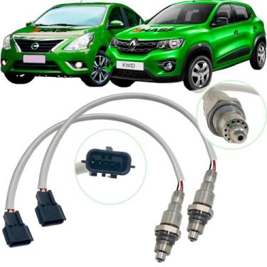 Imagem de Par Sonda Lambda Kwid Logan Sandero March Versa 1.0 Pré Pos - NIKA
