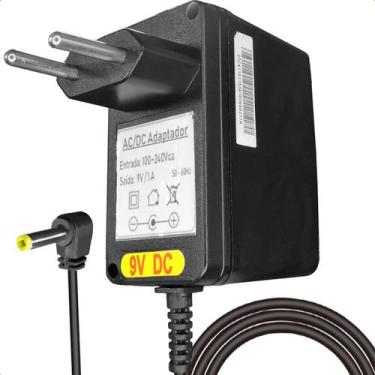 Imagem de Fonte 9V 1A Pino Fino para Dispositivo Eletrônico e CFTV - Lelong, 9V 