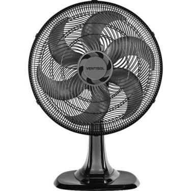 Imagem de Ventilador de Mesa Turbo Premium Preto, com 6 Pás, 127 V~, 550, Ventis