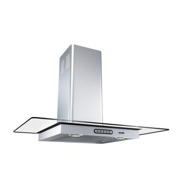 Imagem de Coifa De Parede 75cm Vidro Reto Duto Slim Fogatti Inox 110v