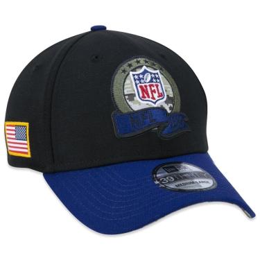 Imagem de BONE 39THIRTY NFL SHIELD SALUTE TO SERVICE 2022 STRETCH FIT ABA CURVA STRETCH FIT PRETO...