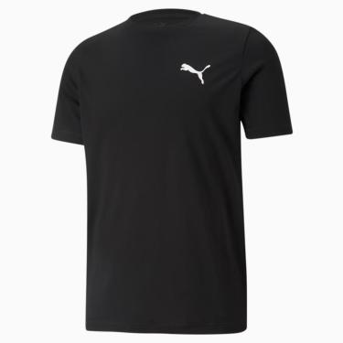 Imagem de Camiseta Puma Masculina Small Logo Poly Tee DryCELL Preta-Masculino