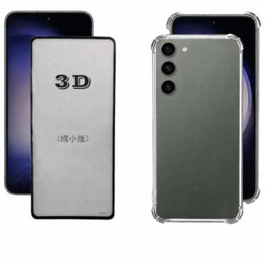 Imagem de Capa Silicone TPU + Película 3D de Vidro para Samsung Galaxy S23 Plus 