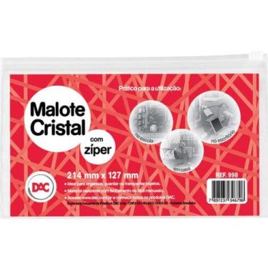 Imagem de Pasta Malote Cristal C/ZIPER 214X127MM PCT.C/05 - DAC