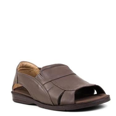Imagem de Sandália Italianinho em Couro Legítimo Elastico Comfort Masculino Orig