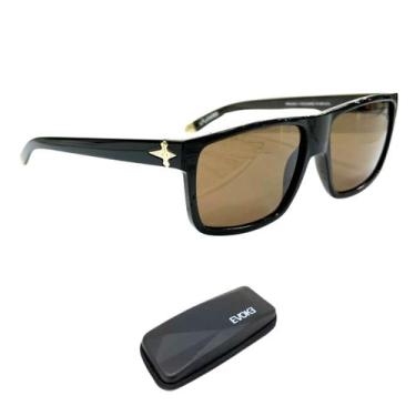 Imagem de Óculos de Sol Evoke New Capo V BRWD01 Black Shine Brown Gold