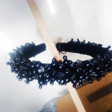 Imagem de Tiara de luxo preta - Coisinhas da Aci 