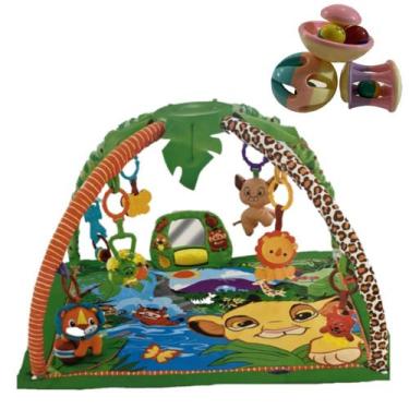 Imagem de Tapete Atividades Bebê Mobile Safari e Chocalho Divertido - Color Baby