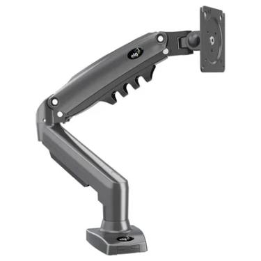 Imagem de Suporte Ergonômico de Mesa, Para Monitor 17" a 35", Pistão a Gás, Suporte Até 9kg, Cinza, F80N, ELG
