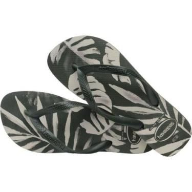 Imagem de Chinelo havaianas masculino aloha 39/0 verde oliva